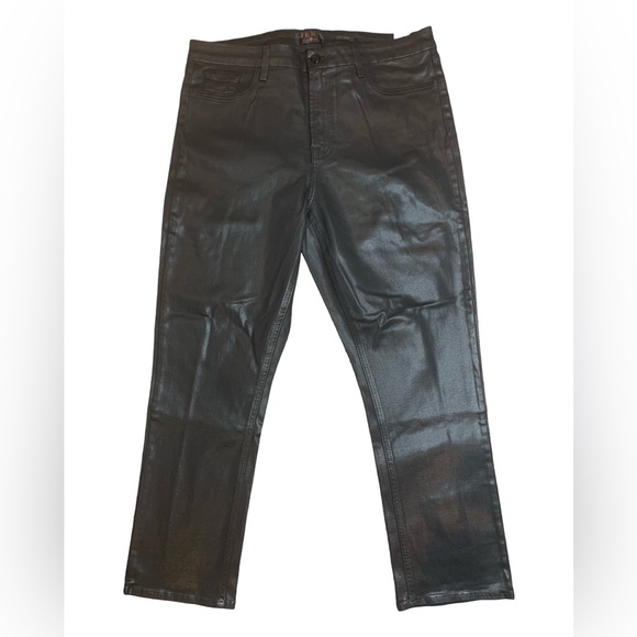 Jen7 by 7 For All Mankind Mid-Rise Stretch Coated Straight Ankle Women’s Size 16 - Picture 6 of 13